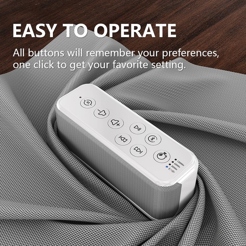 OnLyee White Noise Sound Machine with Bluetooth Speaker, 15 Soothing