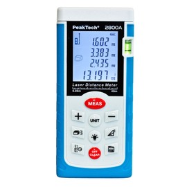PeakTech/0.05 to 40 m Laser Distance Meter Rangefinder with High Precision Surface, Pack of 1, P 2800 A