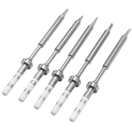 LIDSCURA 5 Pcs Soldering Iron Tips Kit, TS100 Series Rapid Heating Replacement for TS100/TS101 Mini Pencil Soldering Iron
