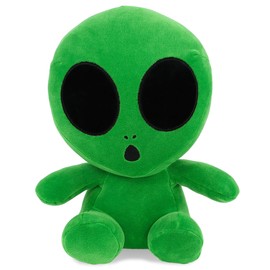 DolliBu Snug-Mooshies Green Alien Stuffed Animal Plush Toy - Space Super Fluffy Soft Animal Friend for Girls and Boys, Medium Huggable Cute Plush for Kids Play, Cuddling, and Decoration - 12 Inches