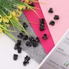 Jeanoko 100pcs Black Hair Clips for Women Plastic Mini Clips