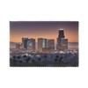 Los Angeles Skyline Print Placemat,A Set of 6 Placemats,Easy to