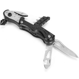 Swiss+Tech NEW"Swiss+Tech 17-in-1 Multi-Tool Emergency Glass BRKR Hamr,LED,Drive