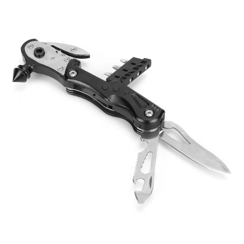 Swiss+Tech NEW"Swiss+Tech 17-in-1 Multi-Tool Emergency Glass BRKR Hamr,LED,Drive