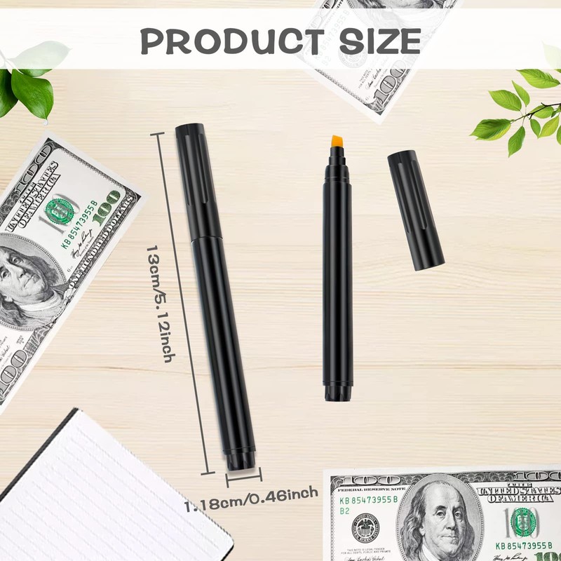Aphrordity Pack of 4 Counterfeit Money Tester for US Dollars,