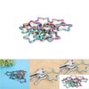 Joyzan Star Key Ring, 10pcs Colorful Pentacle Shaped Key Chain