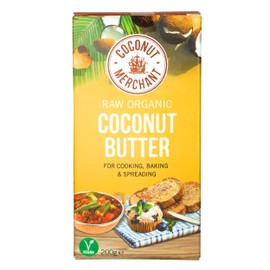 Organic Coconut Butter (200g) Vegan | Great for Cooking and Baking | Zero Cholesterol | Low GI | Ethically Sourced