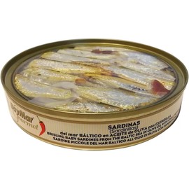 Sardinilla baby en aceite de Oliva Gourmet Baymar Pack de 4 Piezas de 120 Grs