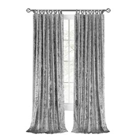 Achim Home Furnishings HPPN84GY06 , Grey Harper Criss-Cross Window Curtain Panel, 50" x 84"