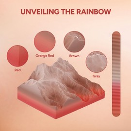 OVERTURE Rock PLA Filament 1.75mm, Marble PLA 3D Printer Filament 1kg Spool (2.2lbs), Dimensional Accuracy +/- 0.02 mm, Fit Most FDM Printer (Sedona Red)