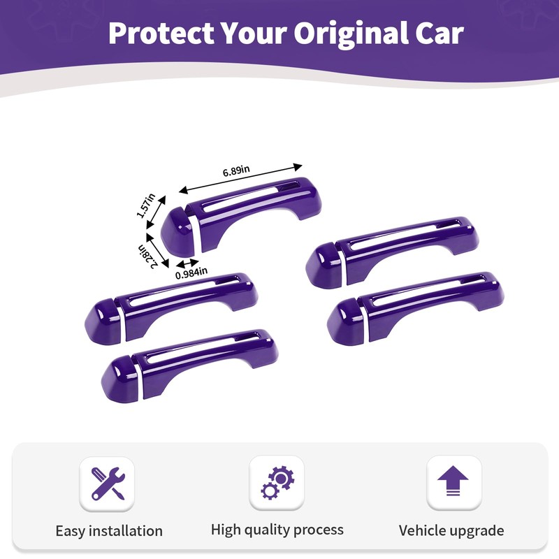 JOSHELA for Jeep JL Tailgate Door Handle Cover Trim Fit