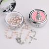 Catholic Town 6mm Glass Pearl Beads with 8mm Our Father