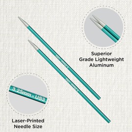 KnitPro Knitting PINS: Circular: Interchangeable: Normal: ZING: 3.25MM, Assorted, 28cmx3.25