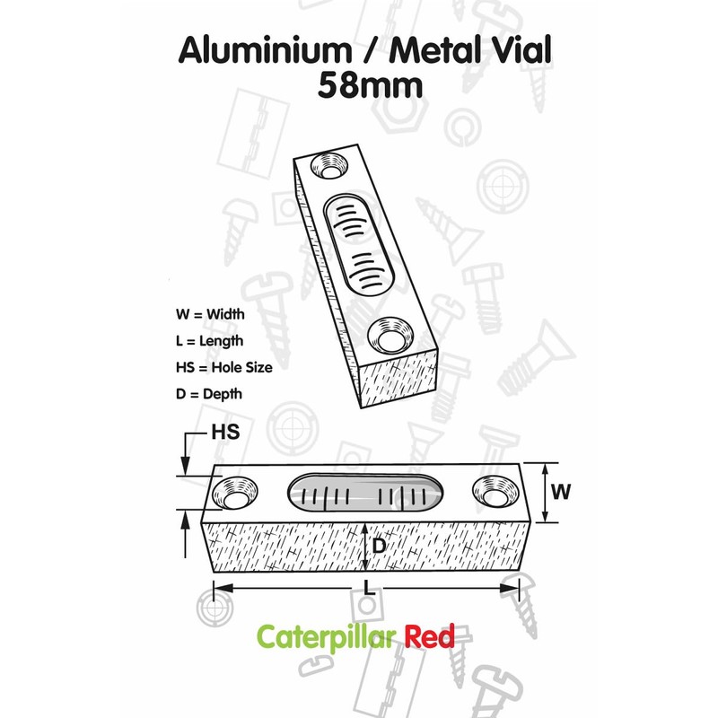 Metal Precision Level, Glass Vial, Spirit Bubble Level, Accurate, Clear,