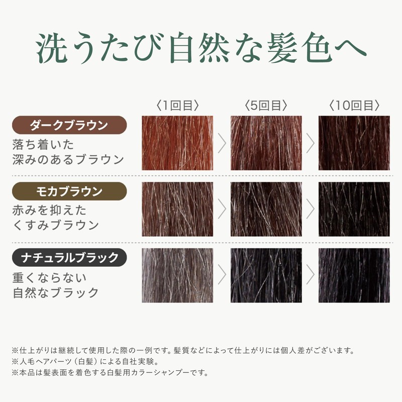 RISHIRIA Furel (リシリアフレル) Color Shampoo (Natural Black) Refill Pouch 240ml