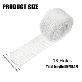 Belvanr Rolled Roast Net, 18 Holes, Meat Net for Rolled Roasting, Roasting Net, Elastic Roulade Net for Smoking, Baking, Marinating Meat (5 m)