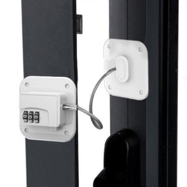 Instant No-Drill Multi-Purpose Door Lock for Refrigerators, Drawers, Gates & Pet Doors For Doors - Black 1pc