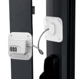 Instant No-Drill Multi-Purpose Door Lock for Refrigerators, Drawers, Gates & Pet Doors For Doors - Black 1pc