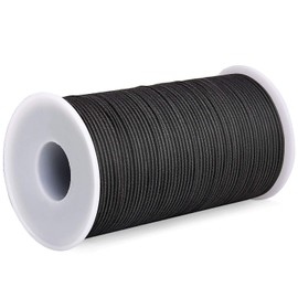 Elastic Cord Beading Threads Stretch String Fabric Crafting Cords for Jewelry Making, Hair Ties, DIY Crafts Bracelets Necklaces Beading 100 Meters/Roll, Polypropylene, 2mm