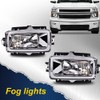 DOTCOM Fog Lights Lamp Compatible with Chevy Silverado 2013 2014