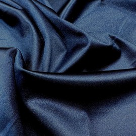 Ice Fabrics 4 Way Stretch Silky Spandex Satin Fabric by The Yard - 60" Wide Shiny Satin Spandex Fabric for Dresses, Active Wear, Yoga Pants, Table Cloth - Thick and Heavy - Navy Blue - 1 Yard