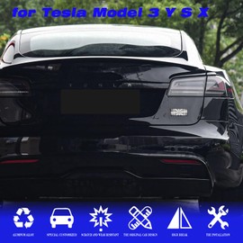 XTnueotr 3D Plaid Badge Sticker Emblem Decor fit for Model 3 Y S X Accessories (Plaid)