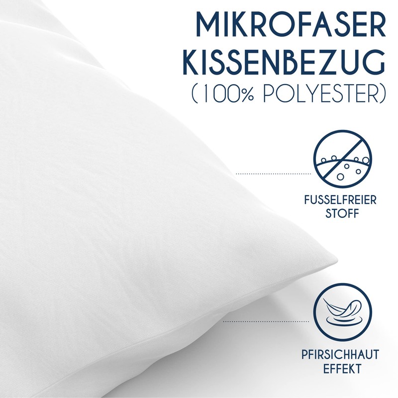 Dreamzie - Set of 2 Pillowcases - Anthracite Grey -