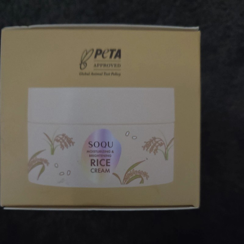 SOQU Korean SOQU Rice Face Cream 2.48oz Moisturizing & Brightening