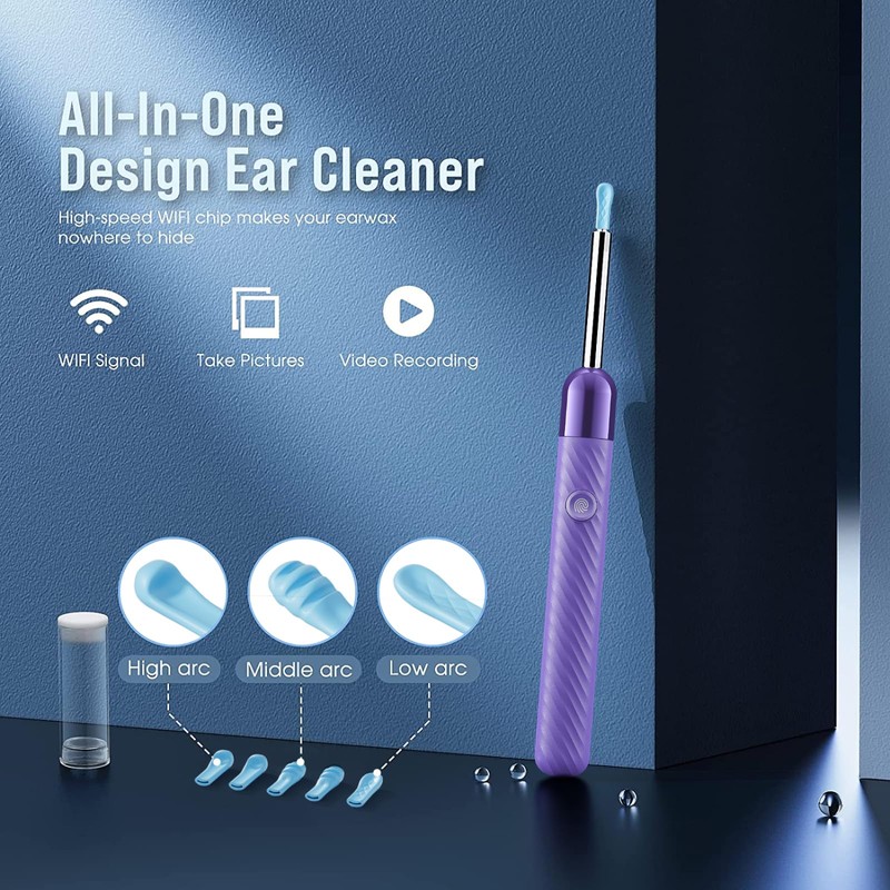 LEIPUT Ear Wax Removal Tool - Ear Cleaner with 1080P