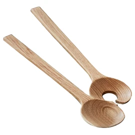 BITZ Salad Servers 32 cm Oak