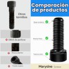 380 Piezas Tornillos M4, Kit Surtido de Tornillos Métricos de