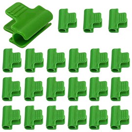 20Pcs Pipe Clamps for 11mm Plant Stakes Greenhouse Hoops Film Garden Support Frame Grow Row Plant Cover Netting Tunnel Hoop Clips