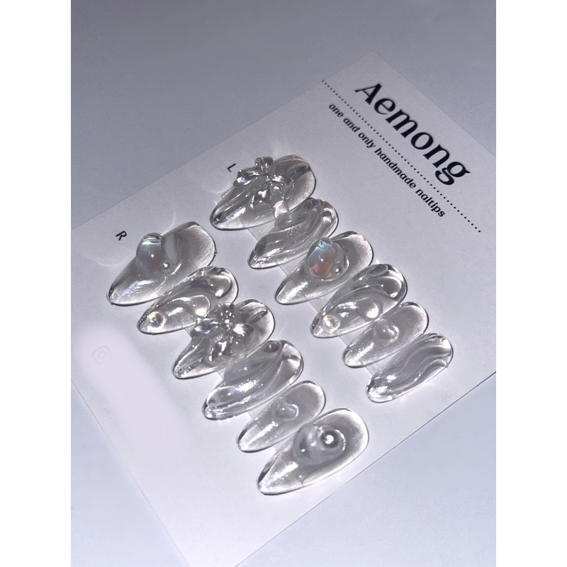 Aemong: Transparent glass craft - Short Oval / Aemong :