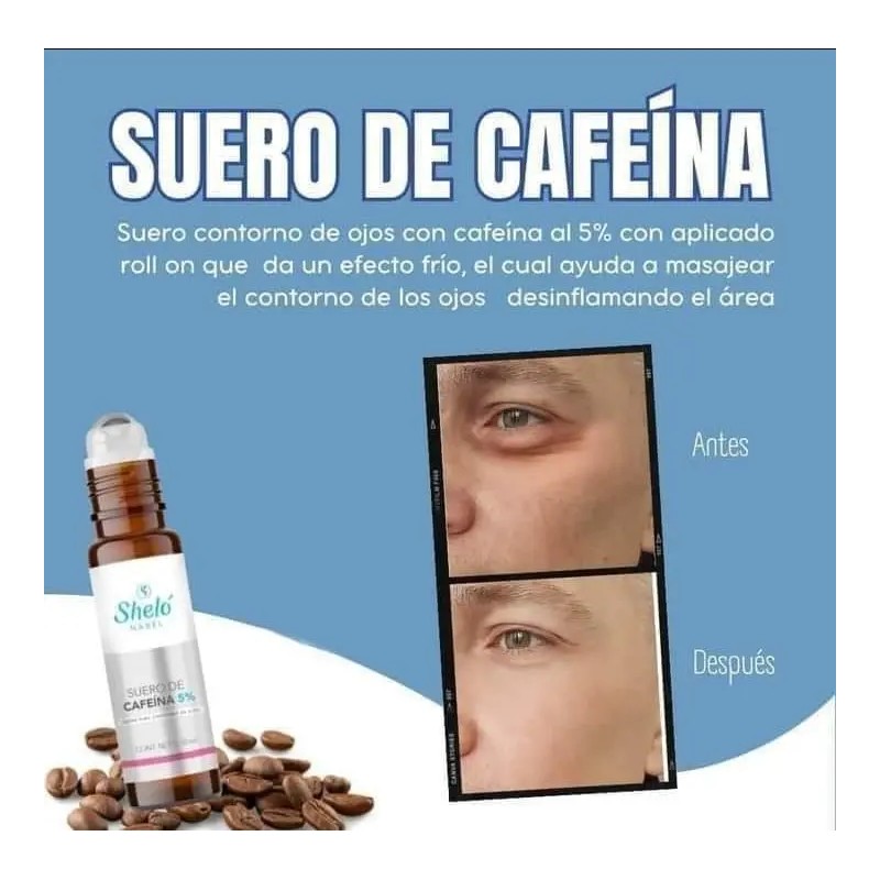 Suero Cafeina Parches Colágeno Hinchazón Ojeras
