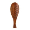 VOANZO 2PCS Fish-shaped Wooden Rice Spoon Fish Shaped Wooden Rice
