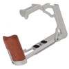 Camera Cage with Wood Handle Anodized Anti Slip Easy To