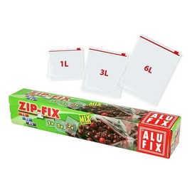 VEPATIM 30 Freezer Bags Household Bags with Zip, 1 Litre, 3 Litre and 6 Litres