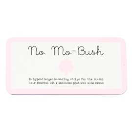 No Mo-Bush Hair Removal Kit 16 ct - As Seen On Shark Tank - Hypoallergenic Wax Strips for Body and Bikini Hair Removal