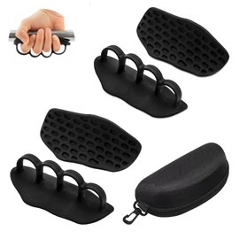 ZYCEHO Gym Grips for Weight Lifting - Sweat-Absorbing Hand Grip Pads for Men & Women, Ergonomic Rubber Palm Protection for Deadlifts/Rows/Bodybuilding, Fingerless Workout Gloves