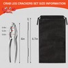 12Pcs Lobster Crackers and Picks Set, Stainless Steel Seafood Crackers,