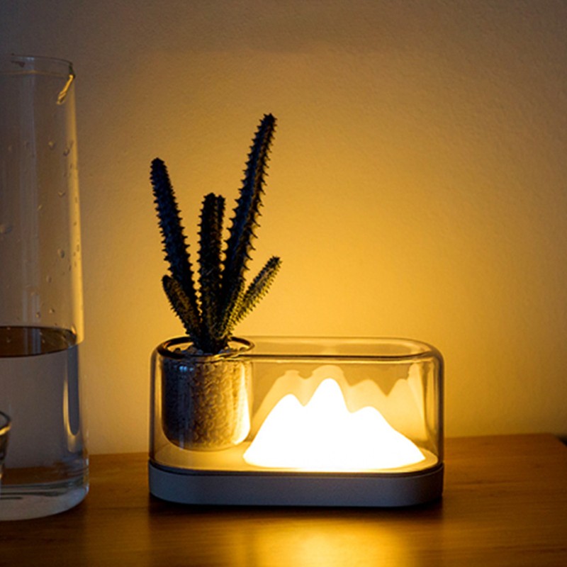 Cute Nursery Light LED Mountain Style Pen Holder 3 Color
