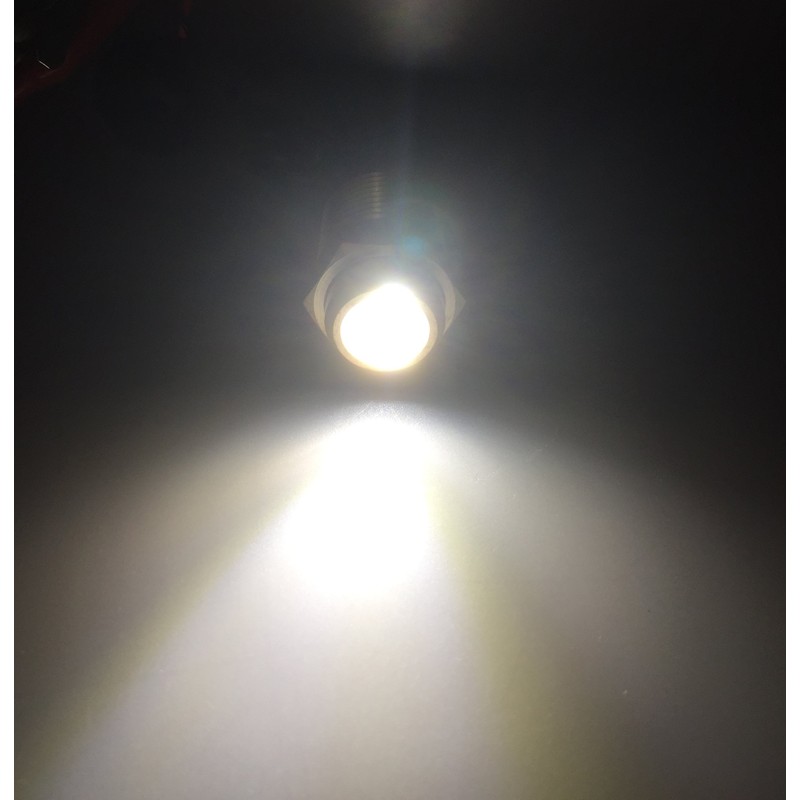 Pactrade Marine 2PCS Boat White LED Brass Drain Plug 1/2"