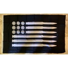 Trade Winds Bullets and Ammo 2nd Amendment 3x5 Flag Machine Gun NRA Trump Banner X1