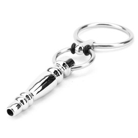 EROSPA® Stainless Steel Dilator / Plug with 2 Rings for the Urethra - Hollow 40 mm