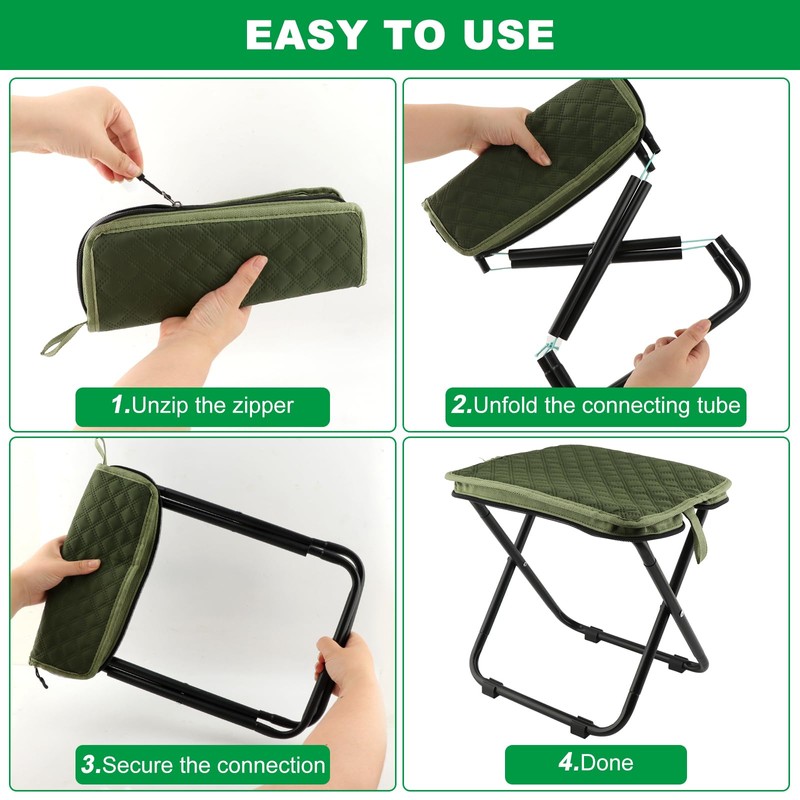 Portable Backpack Stool for Adults, Compact Pocket Folding Stool 176