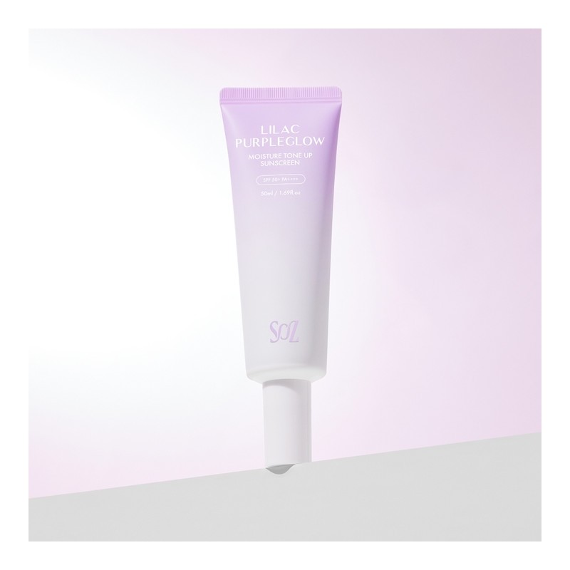 White transparent purple base Lilac moisture tone-up sun cream -