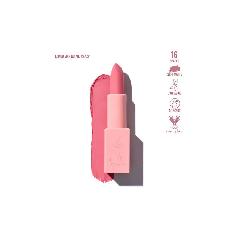 Labial Soft Matte Beauty Creations Tease Me Color Making you