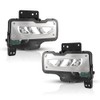 HEADLIGHTSDEPOT LED Fog Light Kit With Clear Lens Compatible With