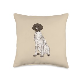 GSP Lovers German Shorthaired Pointer Dog Mom Throw Pillow