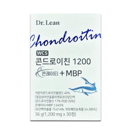 Dr.Lin Song Joong-ki Chondroitin 1200 Contains MBP K2 30 tablets, 2 units / 닥터린 송중기 콘드로이친1200 콘레이티 MBP k2함유 30정, 2개